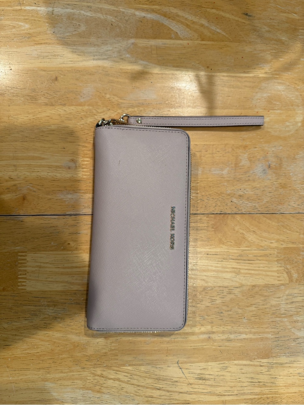 Michael Kors Blush Pink Zip Wristlet Wallet